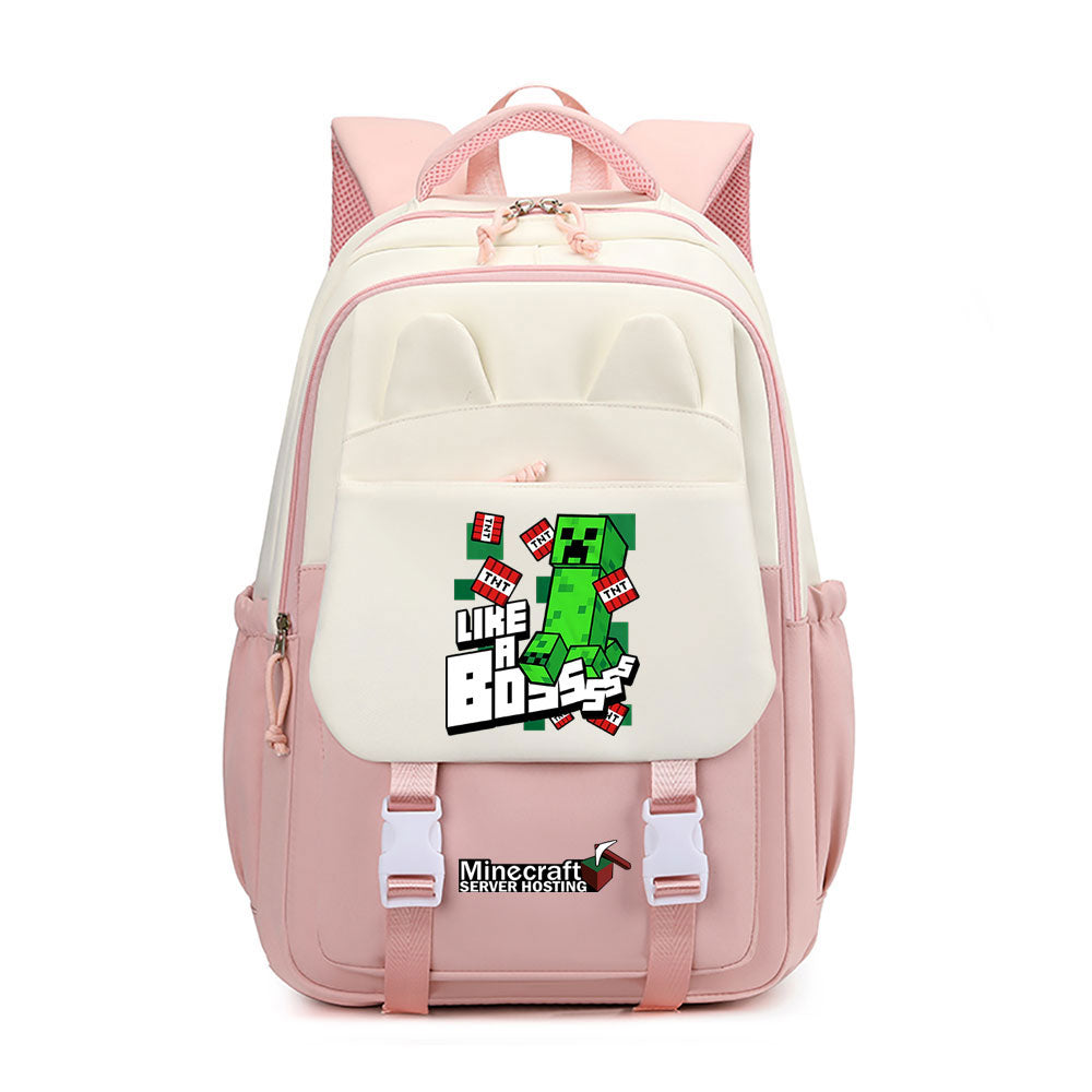 Minecraft Waterproof Backpacks Kids School Bags Teenagers Backpack