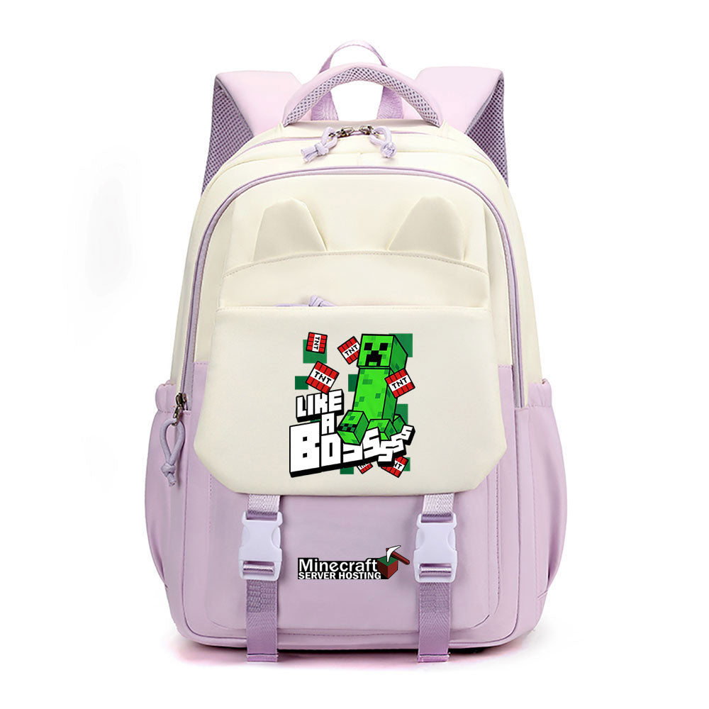Minecraft Waterproof Backpacks Kids School Bags Teenagers Backpack