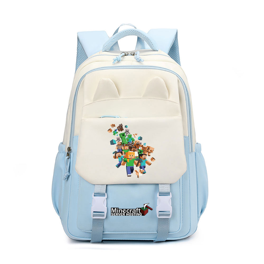 Minecraft Waterproof Backpacks Kids School Bags Teenagers Backpack