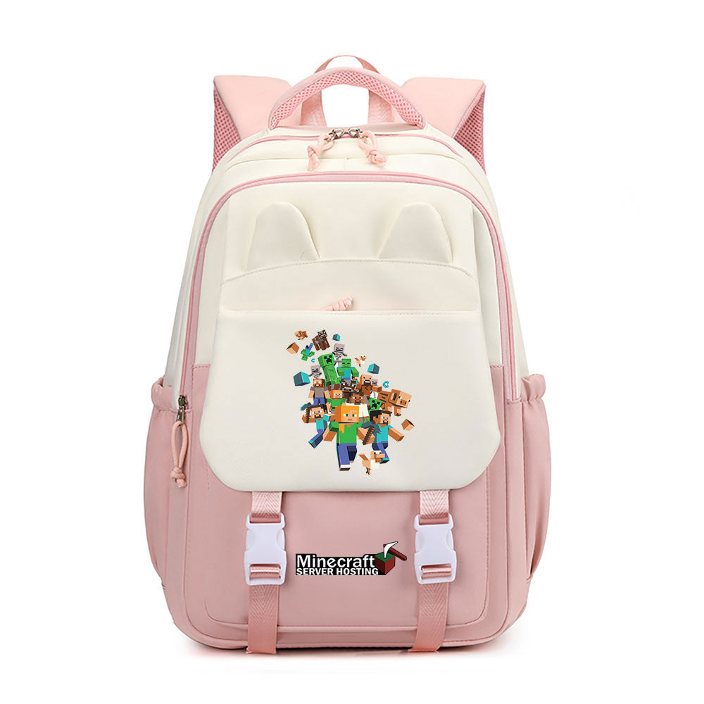 Minecraft Waterproof Backpacks Kids School Bags Teenagers Backpack