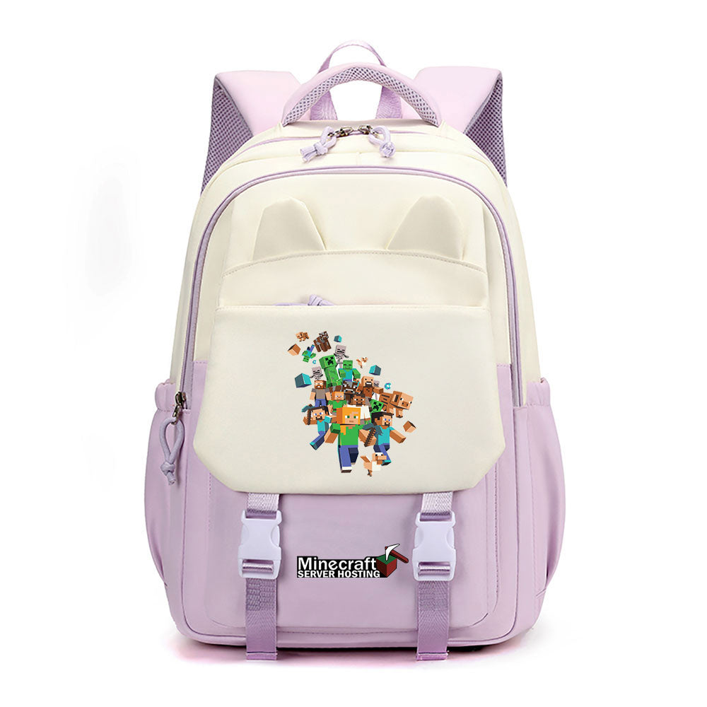Minecraft Waterproof Backpacks Kids School Bags Teenagers Backpack