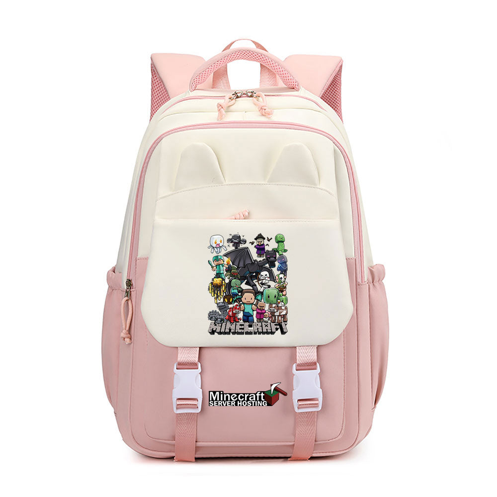 Minecraft Waterproof Backpacks Kids School Bags Teenagers Backpack