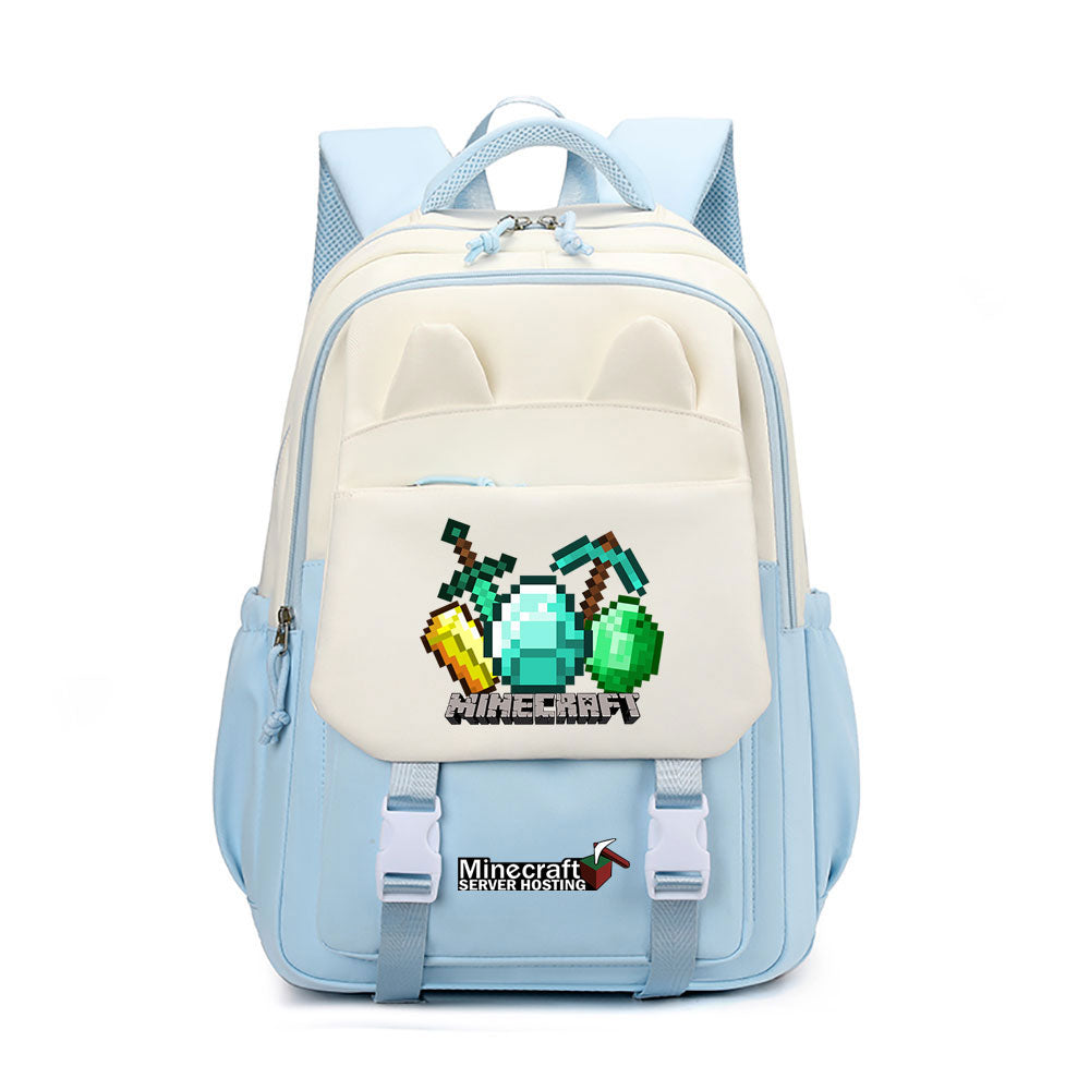Minecraft Waterproof Backpacks Kids School Bags Teenagers Backpack
