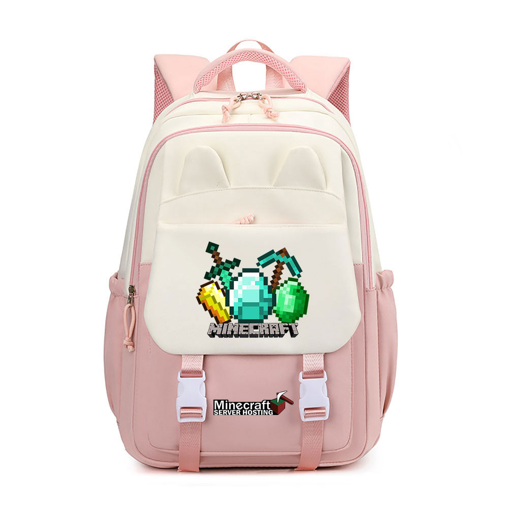 Minecraft Waterproof Backpacks Kids School Bags Teenagers Backpack