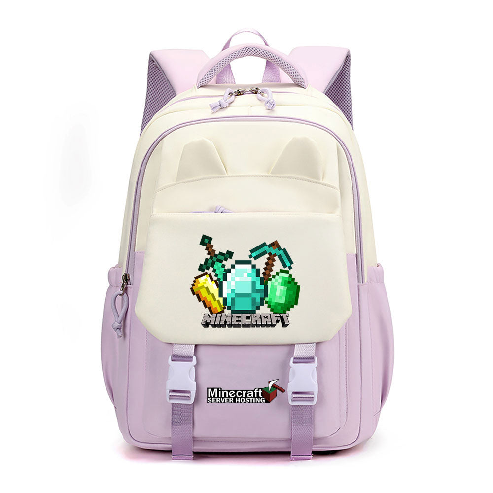 Minecraft Waterproof Backpacks Kids School Bags Teenagers Backpack