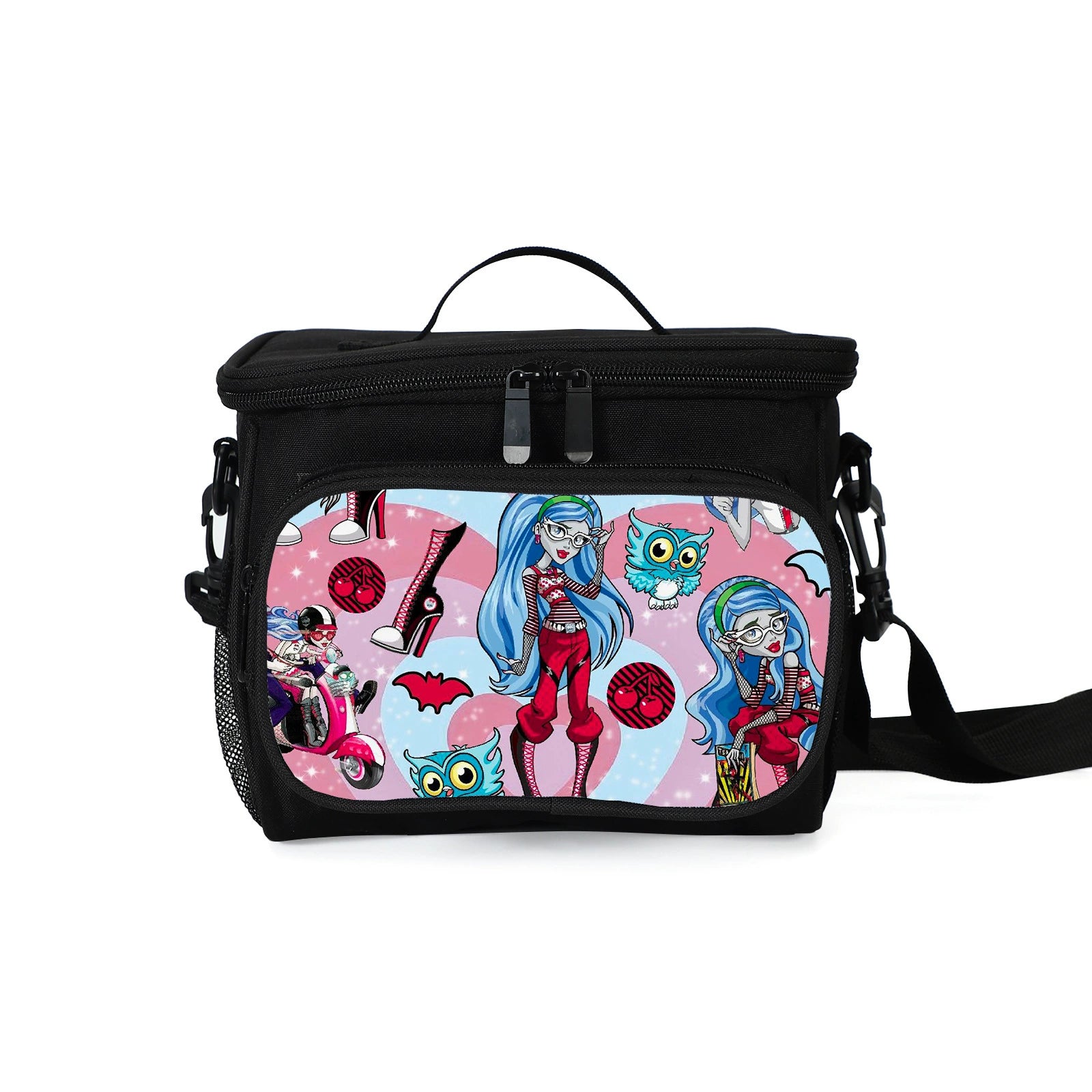 Monster High Portable Lunch Box School Tote Storage Picnic Bag