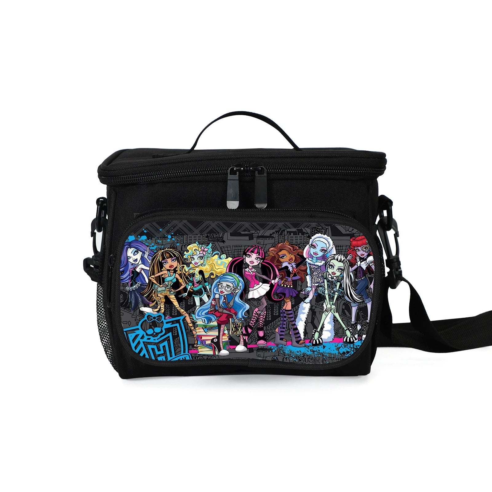 Monster High Portable Lunch Box School Tote Storage Picnic Bag