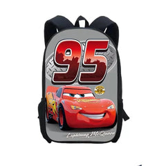 Movie Cars Lightning McQueen Backpack School Sports Bag