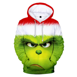 How the Grinch Stole Christmas The Grinch Cosplay Hoodie Sweatshirt Unisex Zipper Jacket Coat