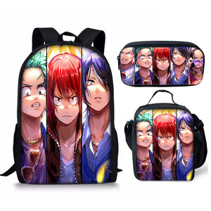 My Hero Academia Schoolbag Backpack Lunch Bag Pencil Case 3pcs Set Gift for Kids Students