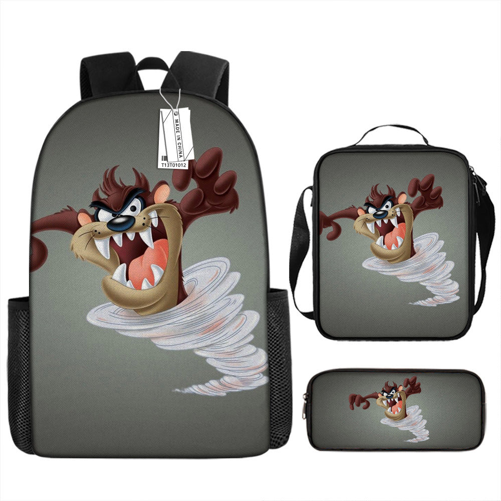 Looney Tunes Schoolbag Backpack Lunch Bag Pencil Case 3pcs Set Gift for Kids Students
