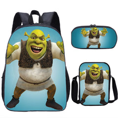 Shrek Schoolbag Backpack Lunch Bag Pencil Case 3pcs Set Gift for Kids Students
