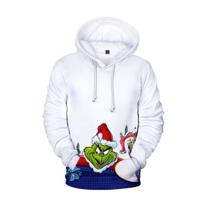 How the Grinch Stole Christmas The Grinch Cosplay Hoodie Sweatshirt Unisex Zipper Jacket Coat