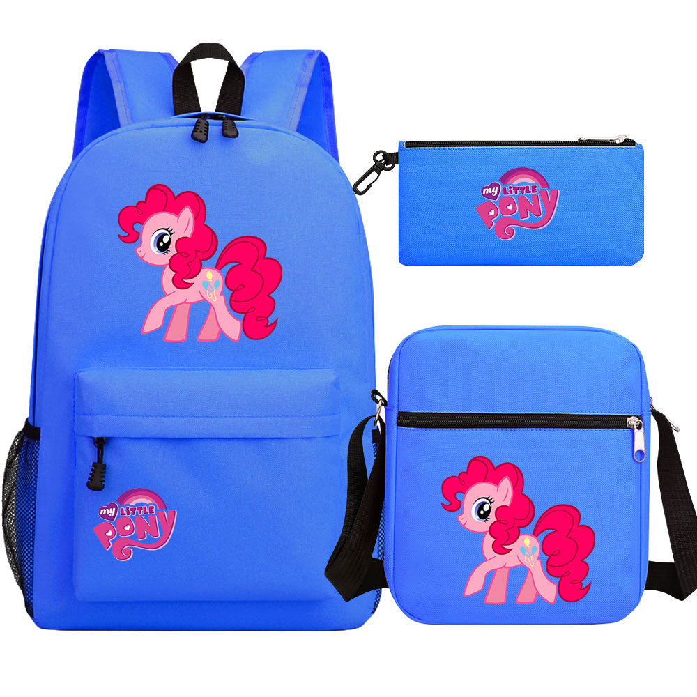 My Little Pony Pinkie Pie SchoolBag Backpack Shoulder Bag Book Pencil Bags 3pcs Set