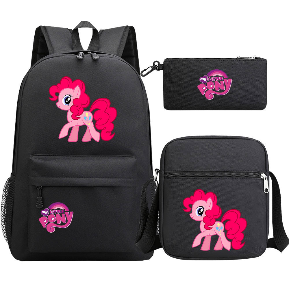 My Little Pony Pinkie Pie SchoolBag Backpack Shoulder Bag Book Pencil Bags 3pcs Set