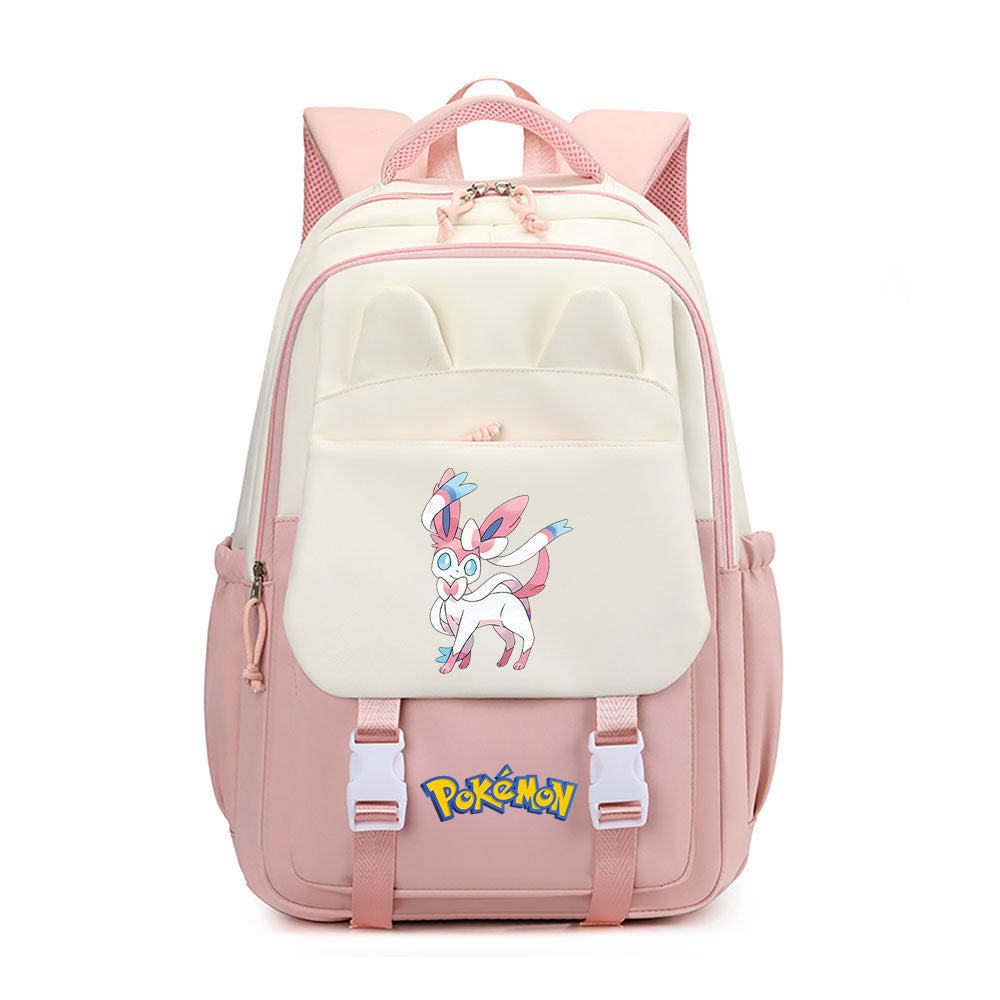 Pokemon Fennekin Waterproof Backpacks Kids School Bags Teenagers Backpack