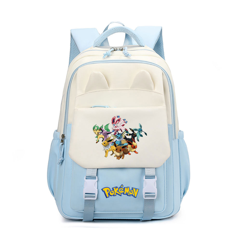 Pokemon Fennekin Waterproof Backpacks Kids School Bags Teenagers Backpack