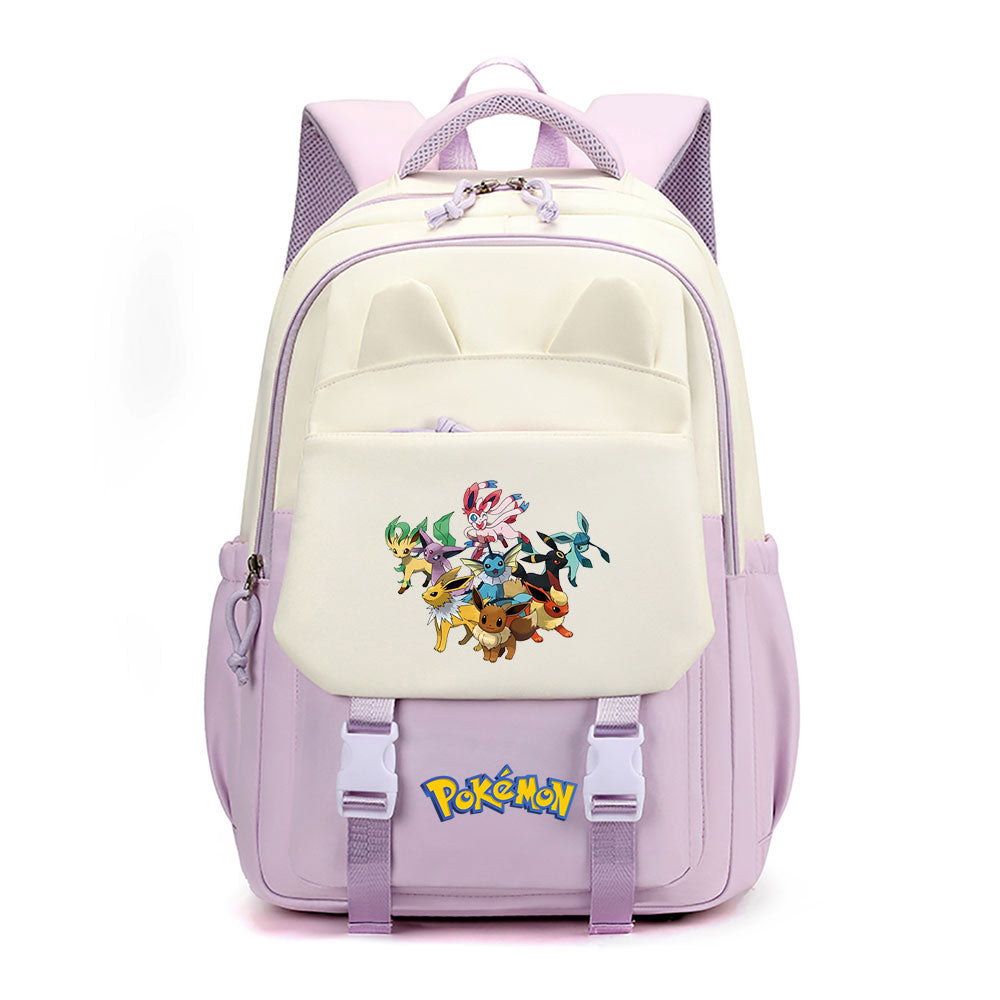 Pokemon Fennekin Waterproof Backpacks Kids School Bags Teenagers Backpack
