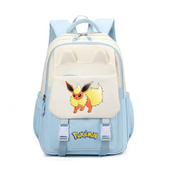 Pokemon Flareon Waterproof Backpacks Kids School Bags Teenagers Backpack