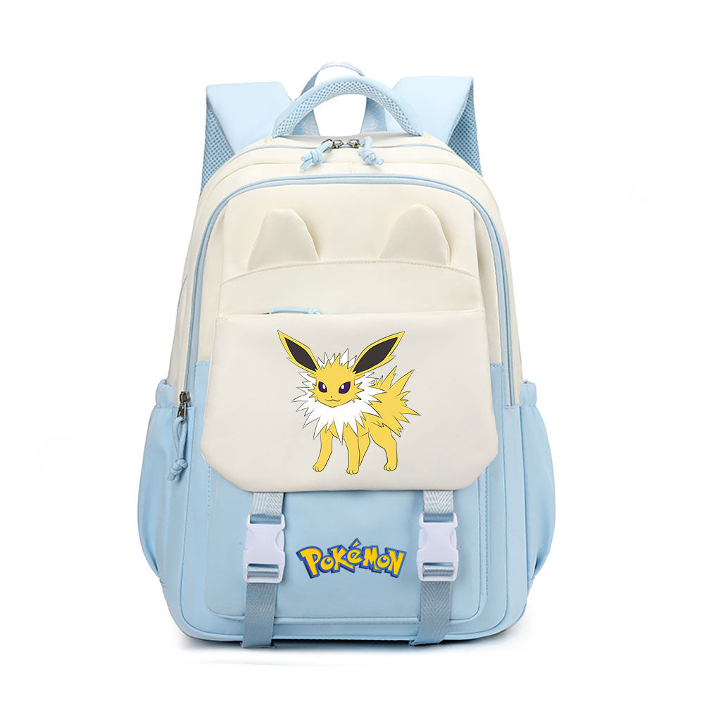 Pokemon Flareon Waterproof Backpacks Kids School Bags Teenagers Backpack
