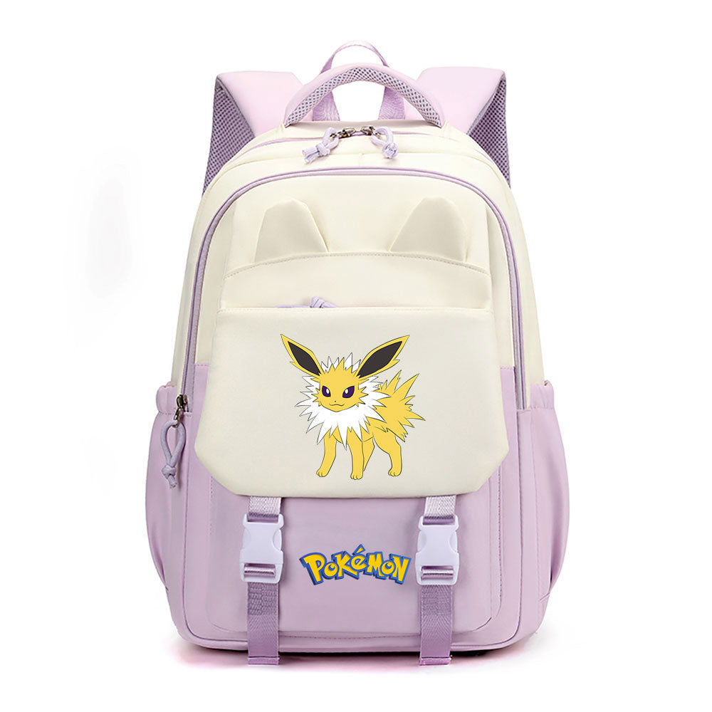 Pokemon Flareon Waterproof Backpacks Kids School Bags Teenagers Backpack