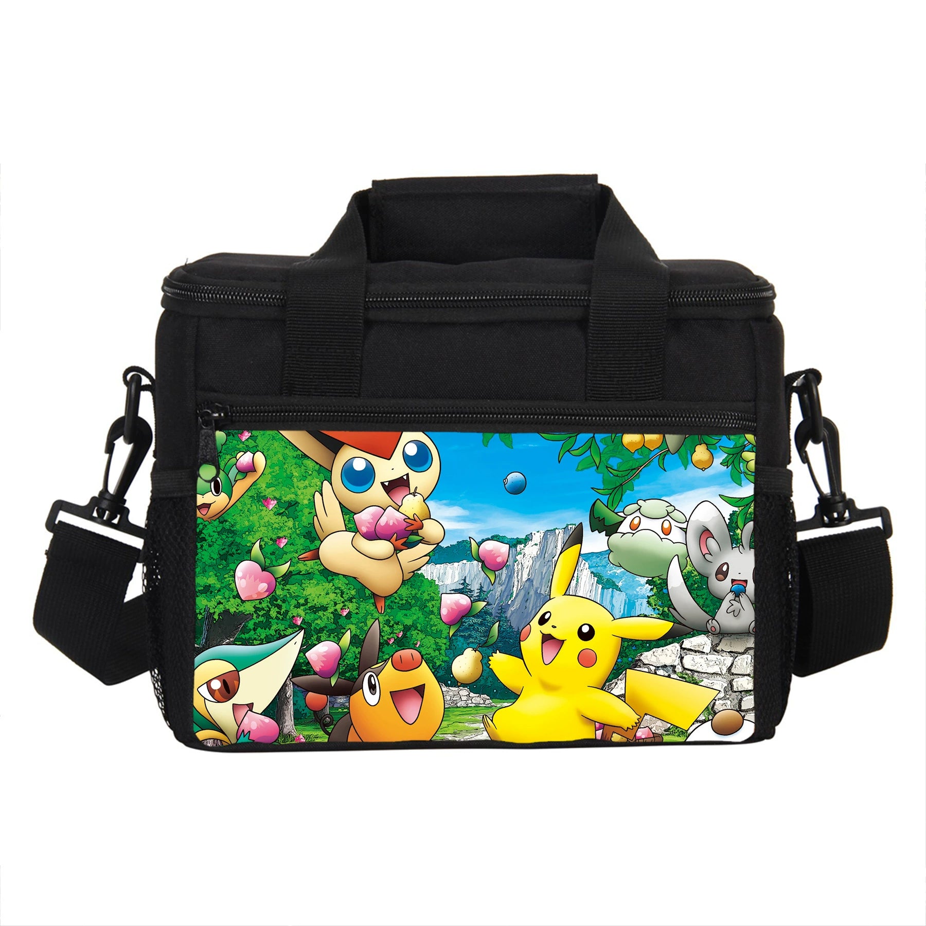 Pokemon Pikachu Portable Lunch Box School Tote Storage Picnic Bag