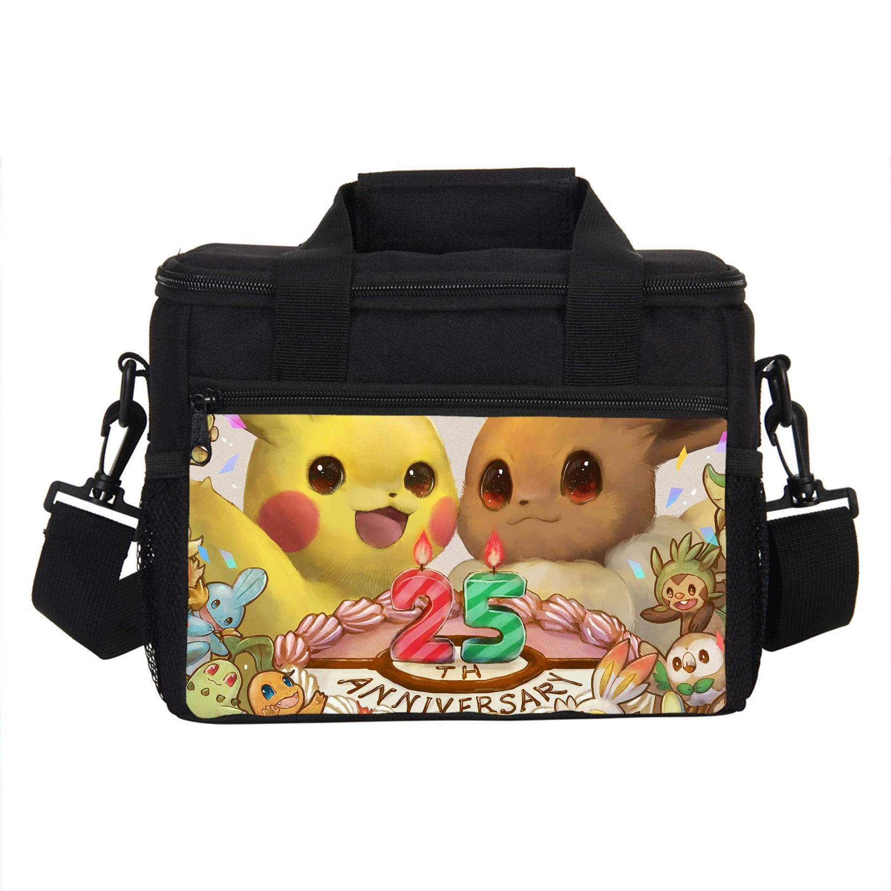 Pokemon Pikachu Portable Lunch Box School Tote Storage Picnic Bag