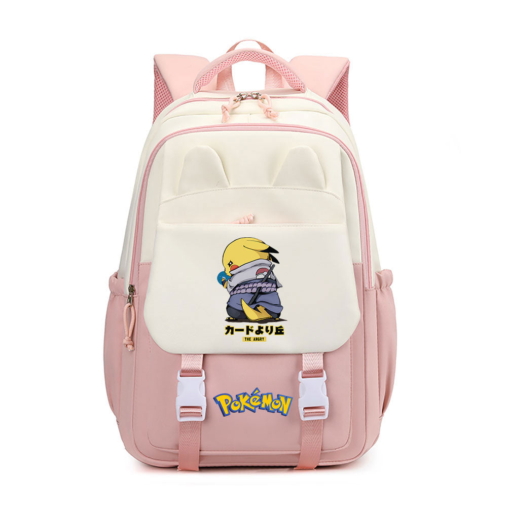 Pokemon Pikachu Waterproof Backpacks Kids School Bags Teenagers Backpack