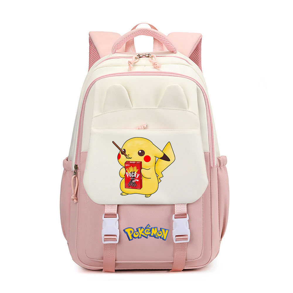 Pokemon Pikachu Waterproof Backpacks Kids School Bags Teenagers Backpack