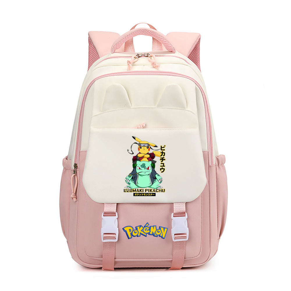Pokemon Pikachu Waterproof Backpacks Kids School Bags Teenagers Backpack