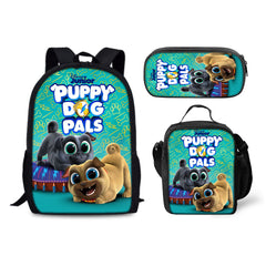 Puppy Dog Pals Schoolbag Backpack Lunch Bag Pencil Case 3pcs Set Gift for Kids Students