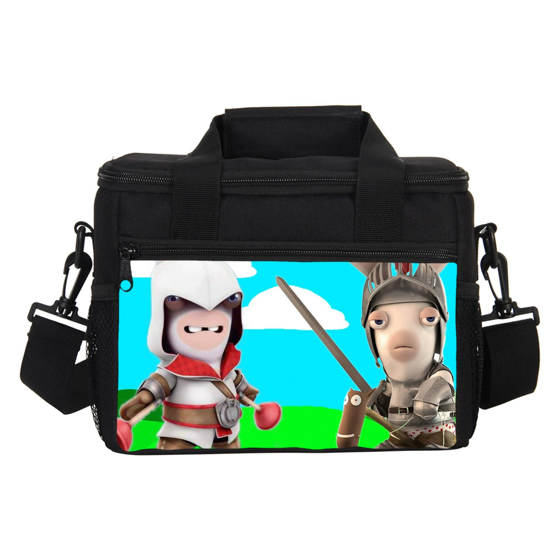 Rabbids Portable Lunch Box School Tote Storage Picnic Bag
