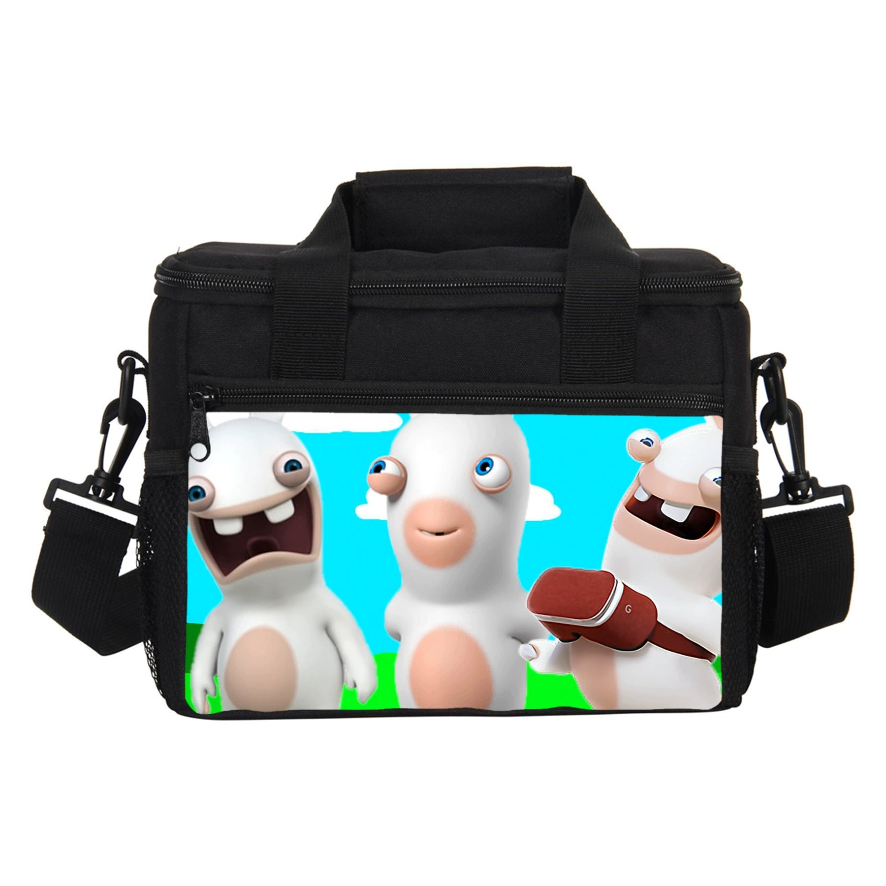 Rabbids Portable Lunch Box School Tote Storage Picnic Bag