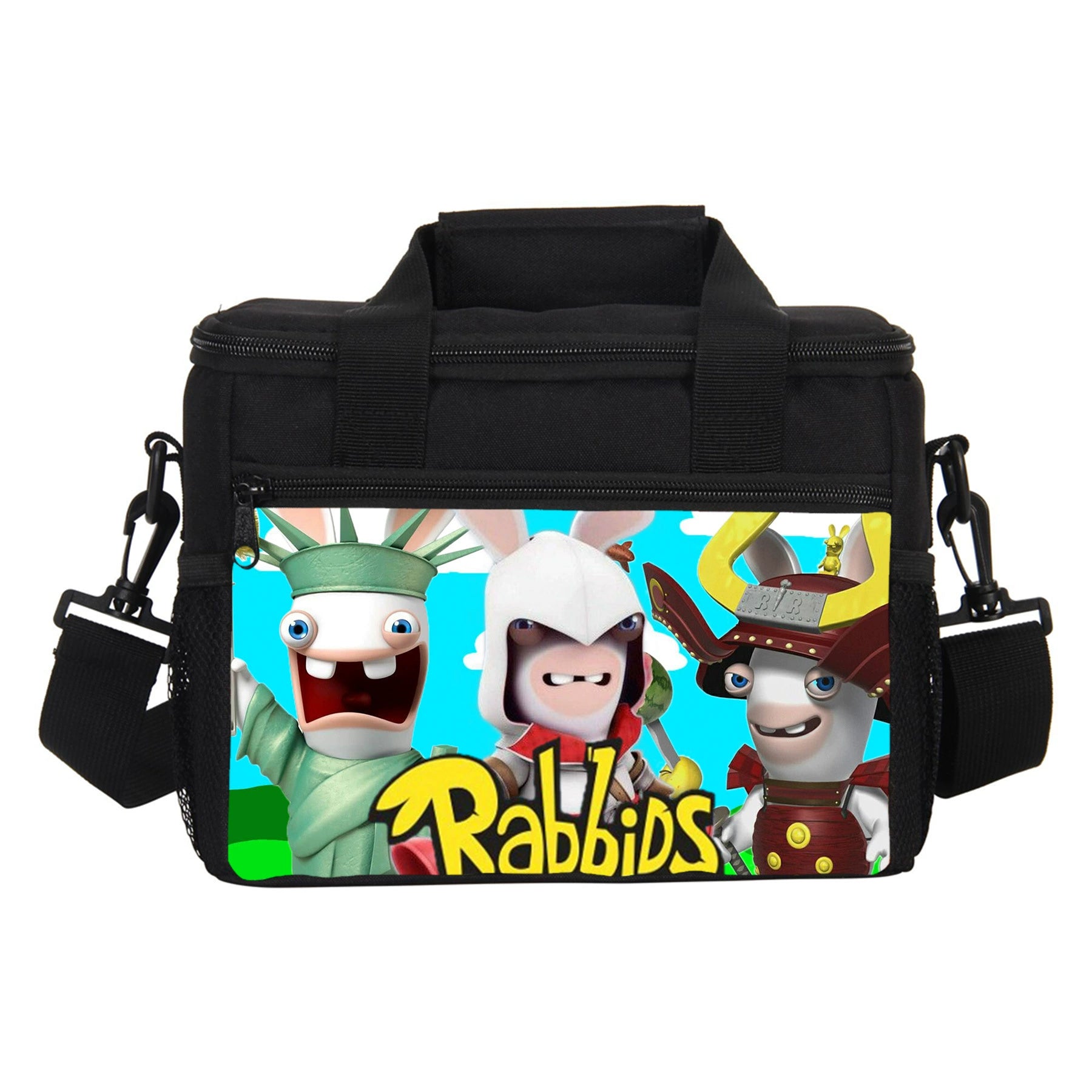 Rabbids Portable Lunch Box School Tote Storage Picnic Bag