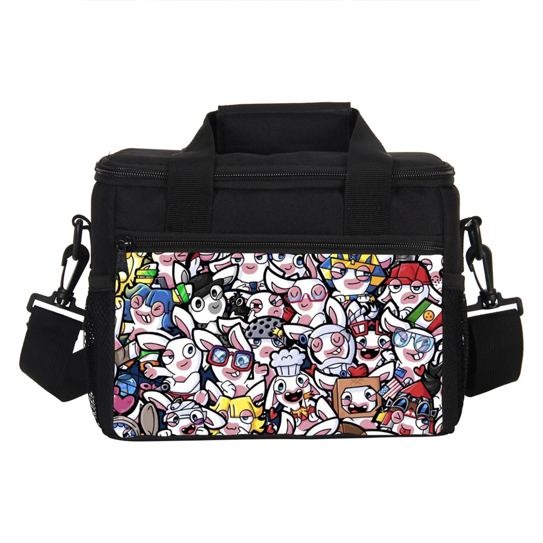 Rabbids Portable Lunch Box School Tote Storage Picnic Bag