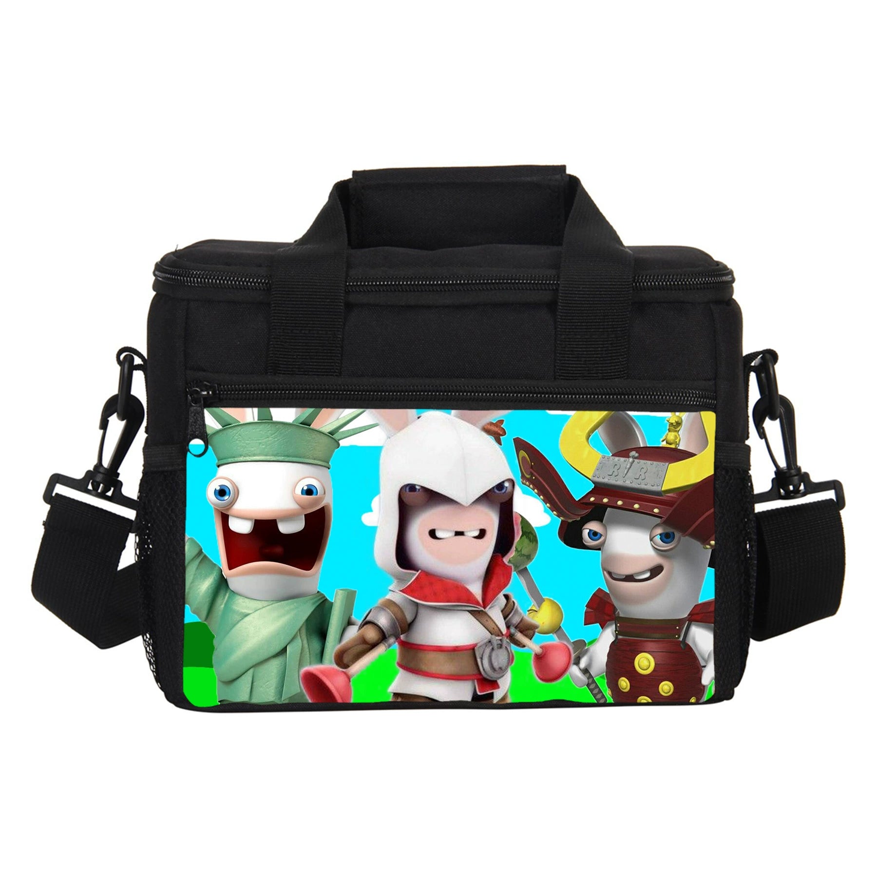 Rabbids Portable Lunch Box School Tote Storage Picnic Bag
