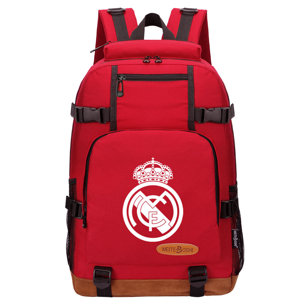 Real Madrid Football Club School Bookbag Travel Backpack Bags
