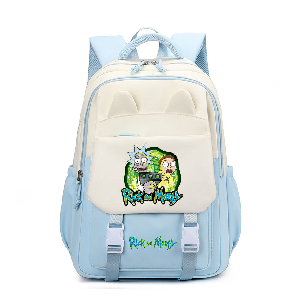 Rick and Morty Waterproof Backpacks Kids School Bags Teenagers Backpack