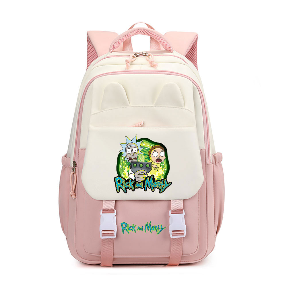 Rick and Morty Waterproof Backpacks Kids School Bags Teenagers Backpack
