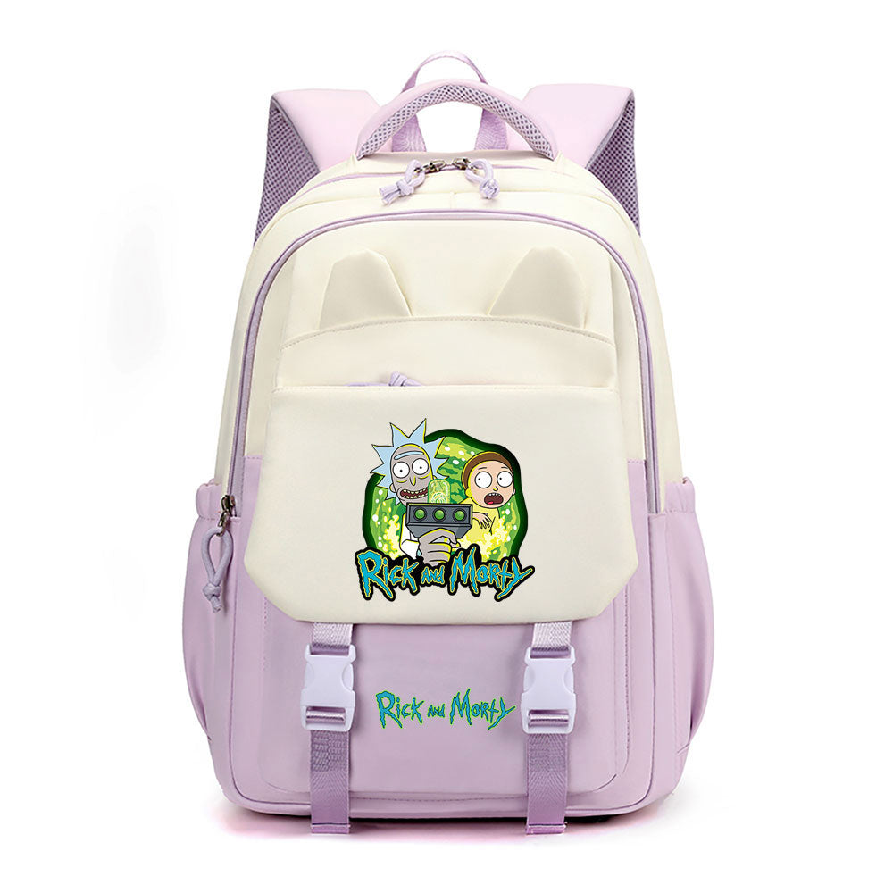 Rick and Morty Waterproof Backpacks Kids School Bags Teenagers Backpack