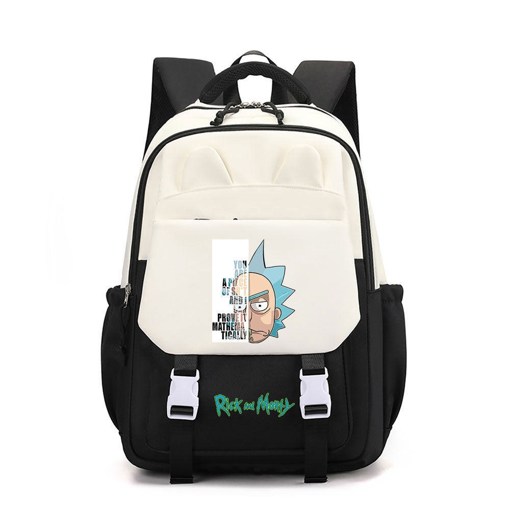 Rick and Morty Waterproof Backpacks Kids School Bags Teenagers Backpack