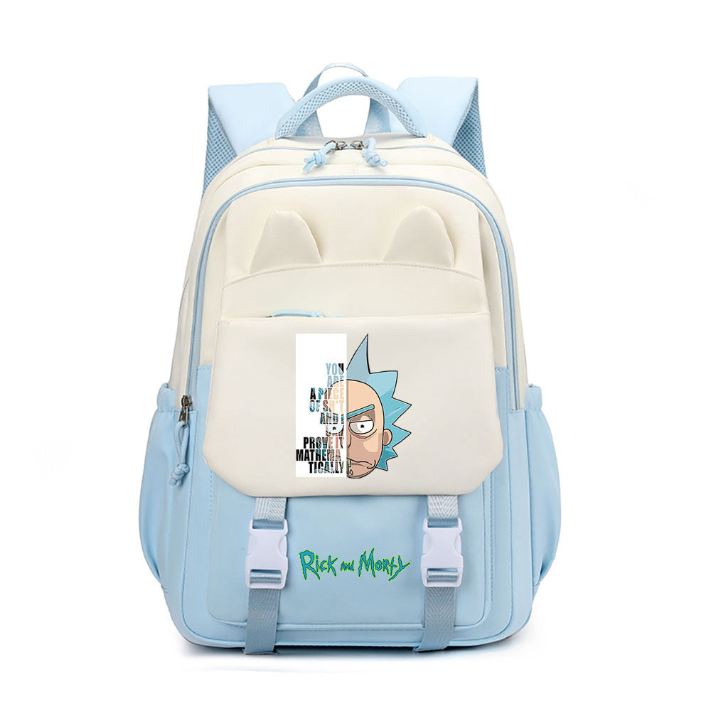 Rick and Morty Waterproof Backpacks Kids School Bags Teenagers Backpack