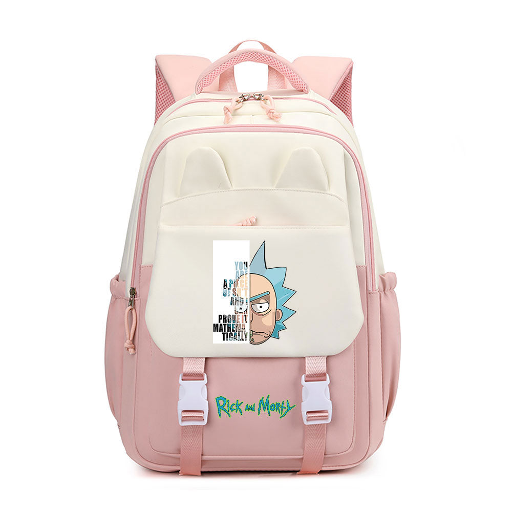 Rick and Morty Waterproof Backpacks Kids School Bags Teenagers Backpack