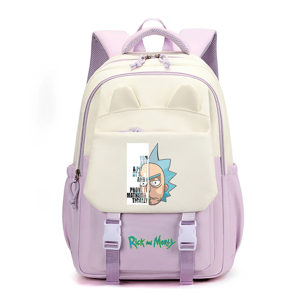 Rick and Morty Waterproof Backpacks Kids School Bags Teenagers Backpack