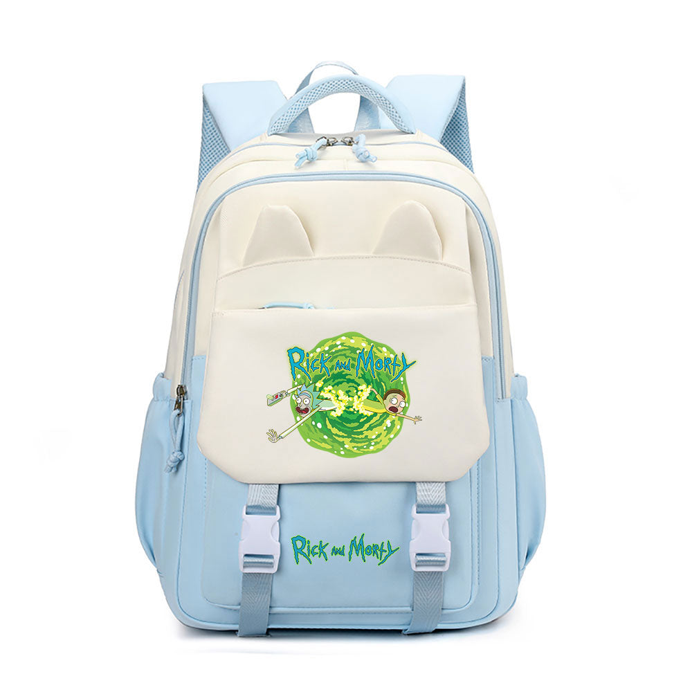 Rick and Morty Waterproof Backpacks Kids School Bags Teenagers Backpack