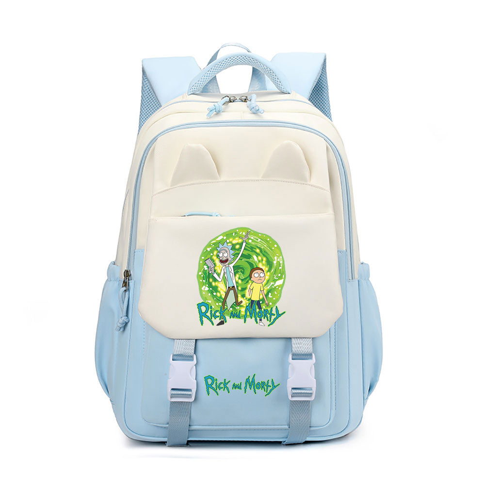 Rick and Morty Waterproof Backpacks Kids School Bags Teenagers Backpack