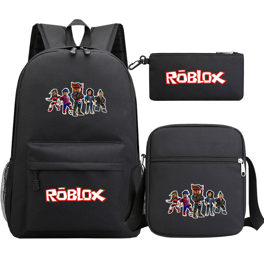 Roblox Game SchoolBag Backpack Shoulder Bag Book Pencil Bags  3pcs Set