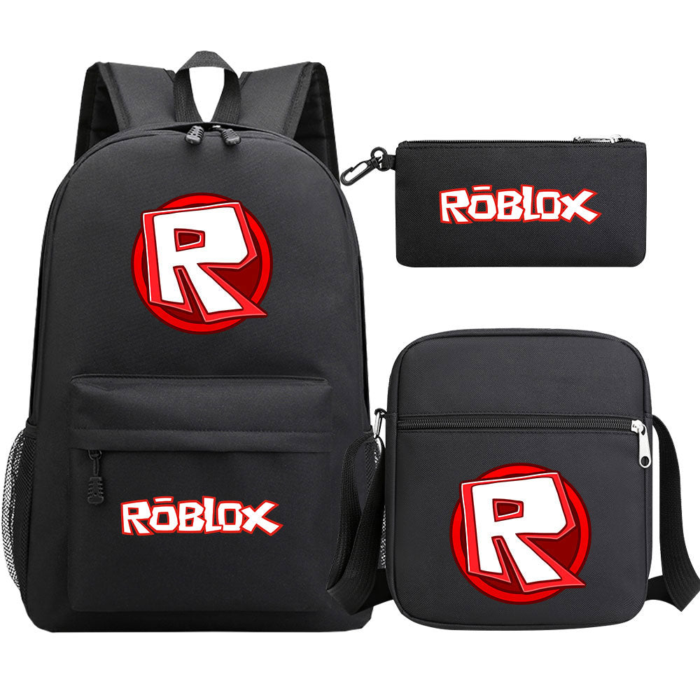 Roblox Game SchoolBag Backpack Shoulder Bag Book Pencil Bags  3pcs Set