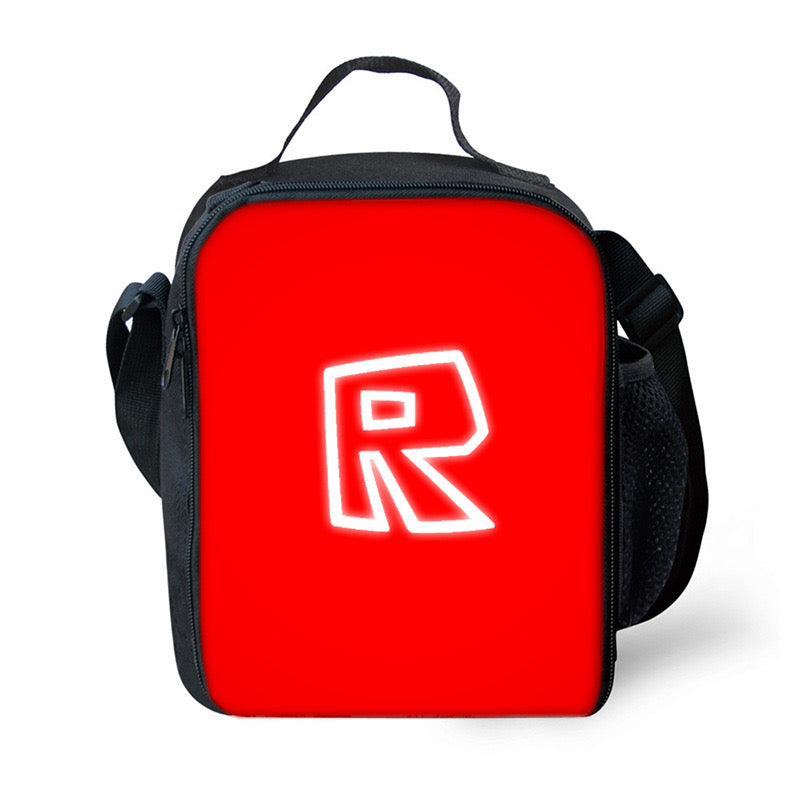 Roblox Insulated Lunch Bag for Boy Kids Thermos Cooler Adults Tote Food Lunch Box