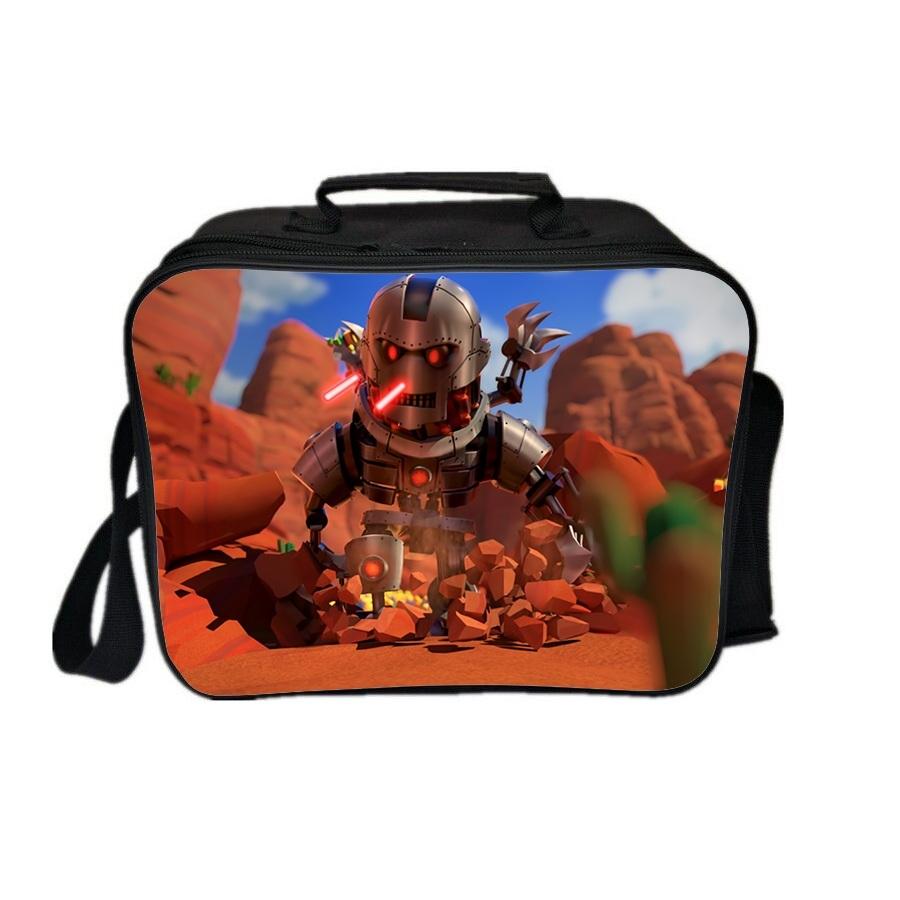 Roblox Lunch Box PU Leather Lunch Bag for Kids Adults